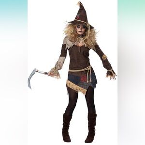 Creepy Scarecrow Womens Halloween Costume XS ( size 2-4 )